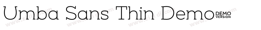 Umba Sans Thin Demo字体转换 Umba Sans Thin Demo字体转换